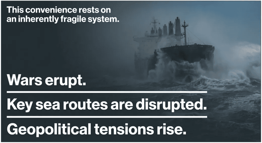 Global trade vulnerable to geopolitical shocks